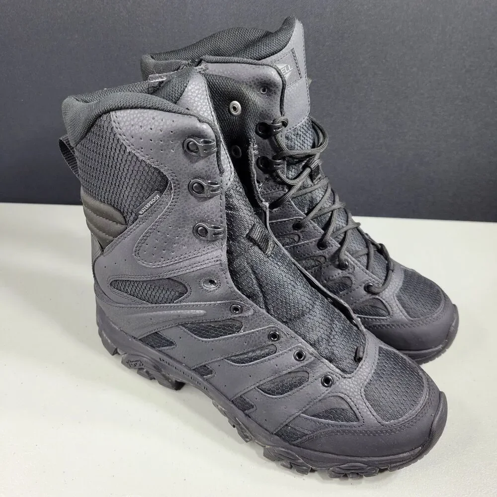 Merrell MOAB Tactical Side Zip Waterproof Boots Black Men’s 10 Defects J003907